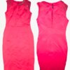 Pink Power Mesh Detail Bodycon Dress