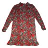 Red Bloom Midi Dress