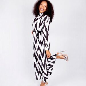 Chevron Chic Maxi Dress
