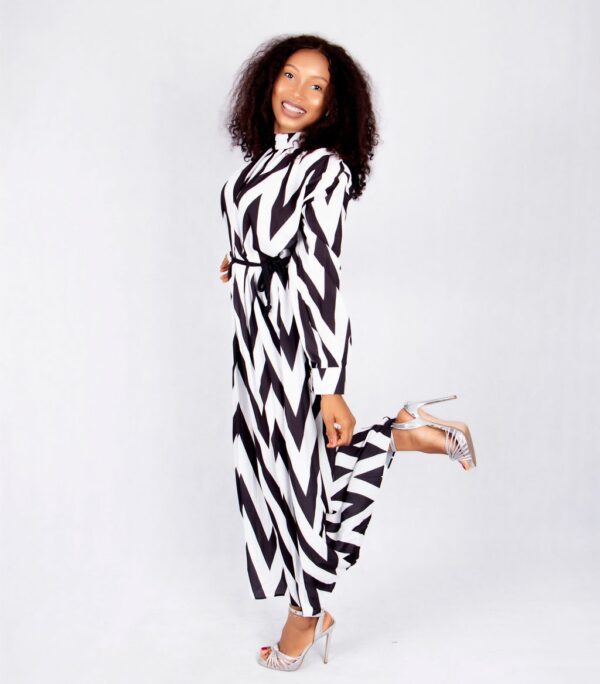 Chevron Chic Maxi Dress
