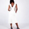 Sleeveless V-Neck Pocket Midi Dress