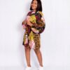 Patchwork Floral Mini Dress